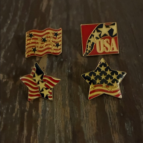 Other - Patriotic USA Flag and Star Pins